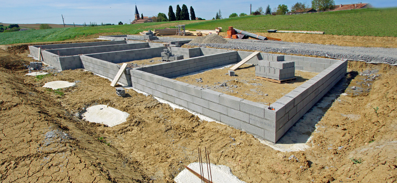 Maison en cours de construction