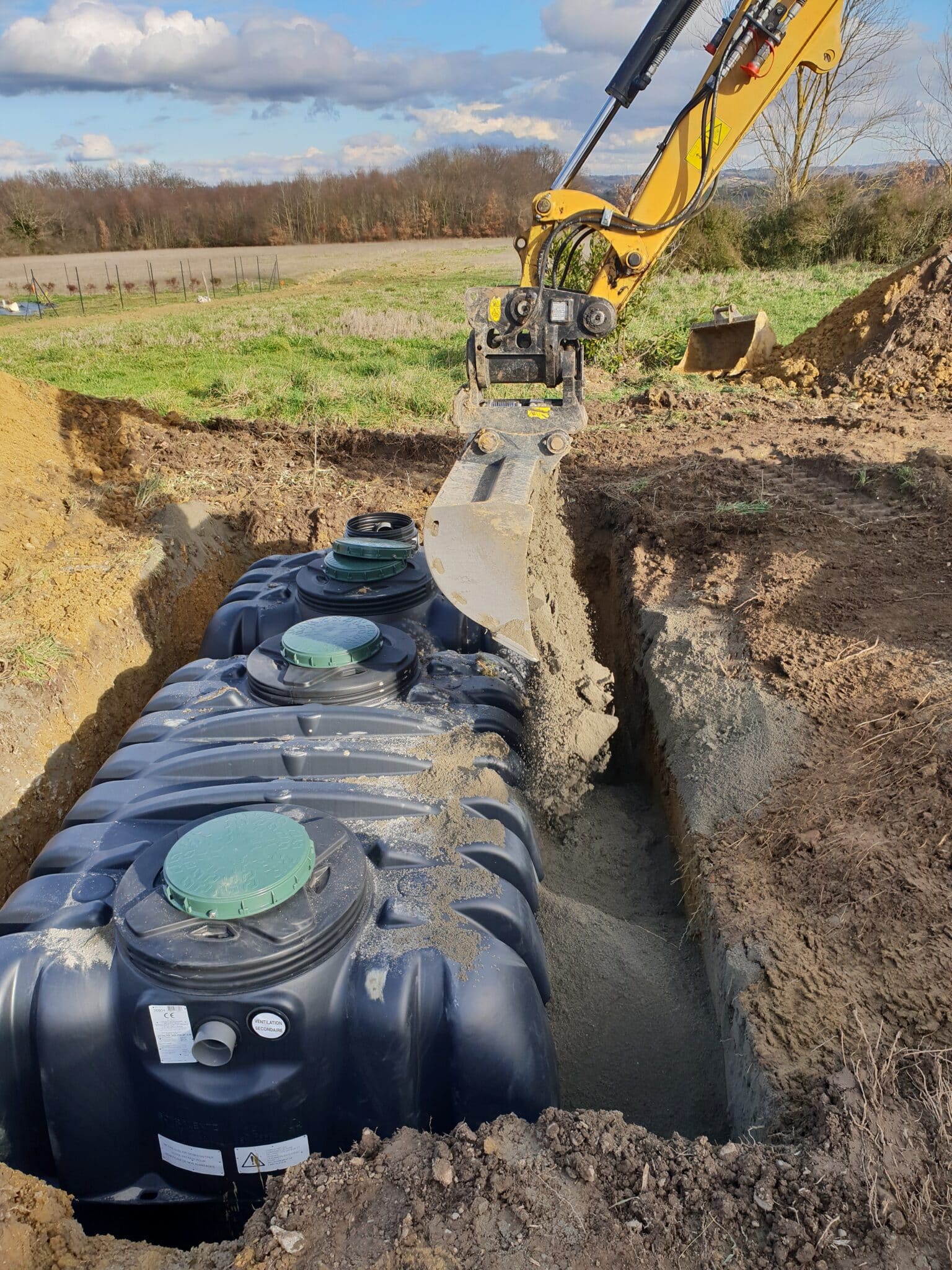 Exemple de filière ANC installée